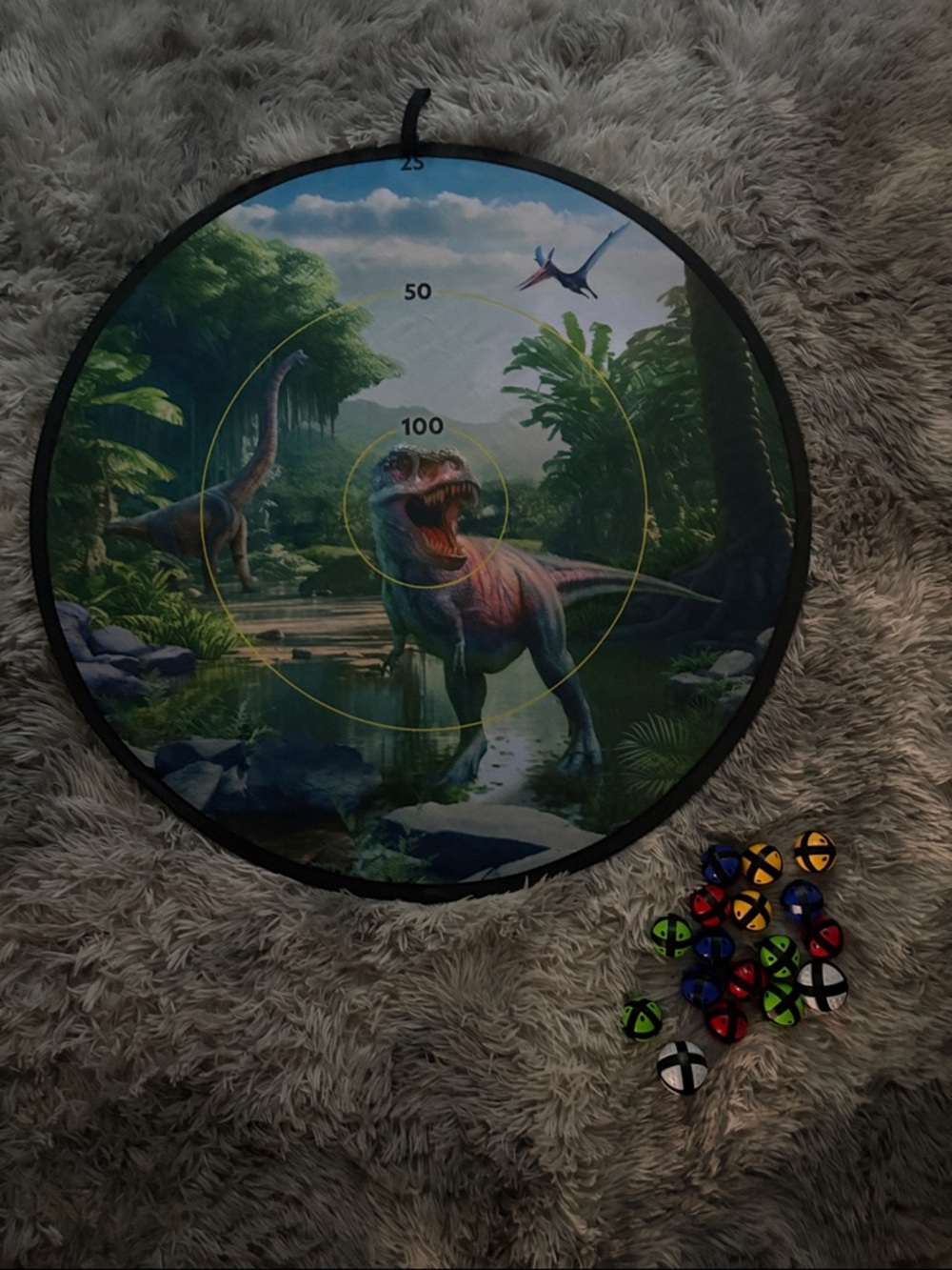 Dinosaur and Space Target Game Mat